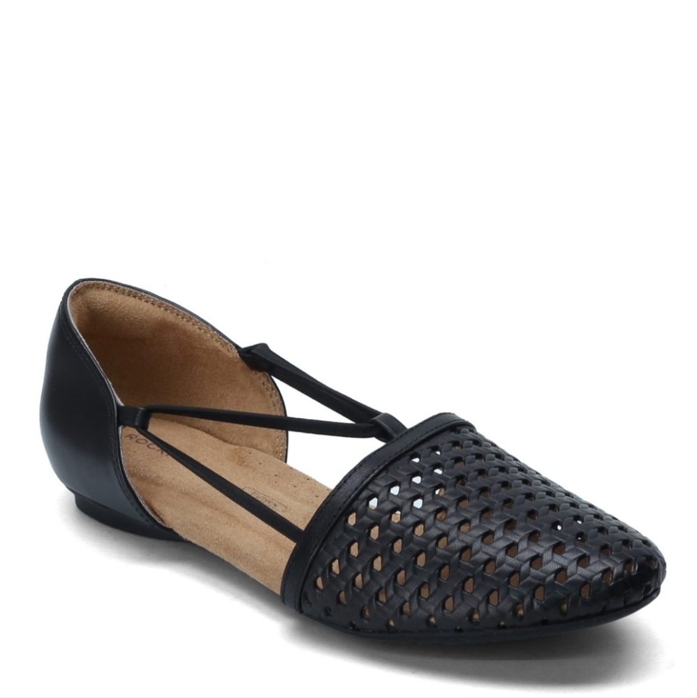 Rockport  Trutech Cushioned Ballet Woven Leather Ballet Flat Women’s Size 10